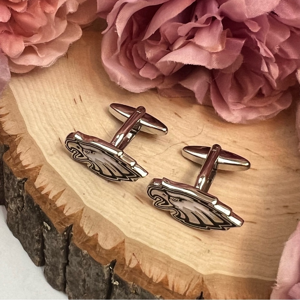NFL Philadelphia Eagles Logo Cufflinks - Picture 7 of 15